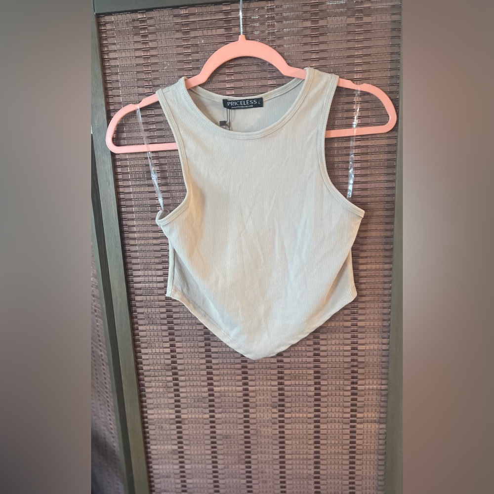 Beige Women's Tank Top